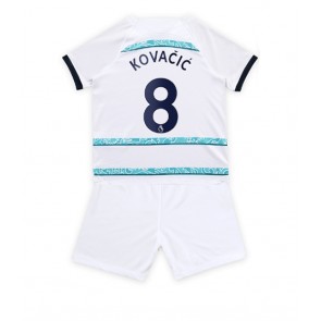 Chelsea Mateo Kovacic #8 babykläder Bortatröja barn 2022-23 Korta ärmar (+ Korta byxor)